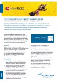 Wirtschaftssimulation playbizz für Auszubildende