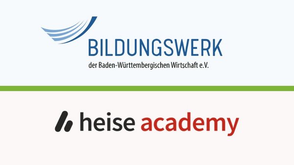 Webinar-Reihe KI Management der heise academy - Kooperationspartner des Bildungswerks